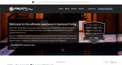 Desktop Screenshot of livingwaterpools.com